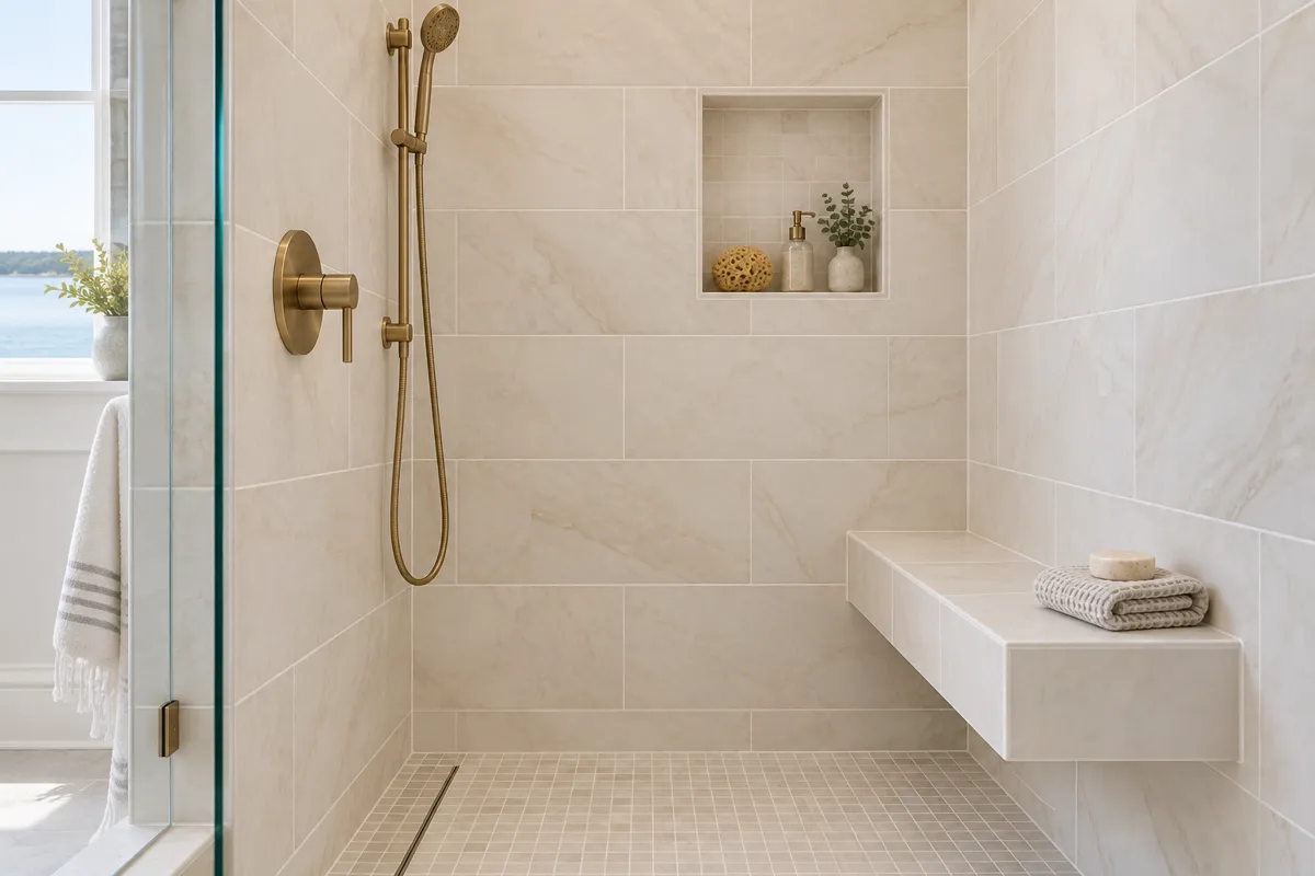 Cape Cod bathroom remodeling and tile work by Disney Best Services