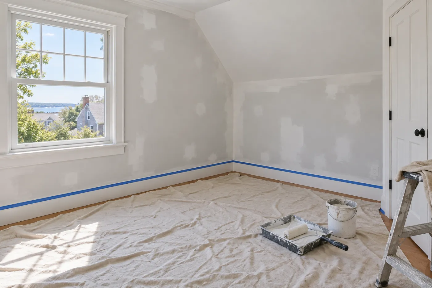 Illustrative surface preparation for interior painting in Dennis, MA