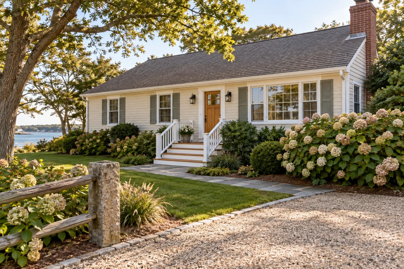 Illustrative ranch home in the Mid Cape service area