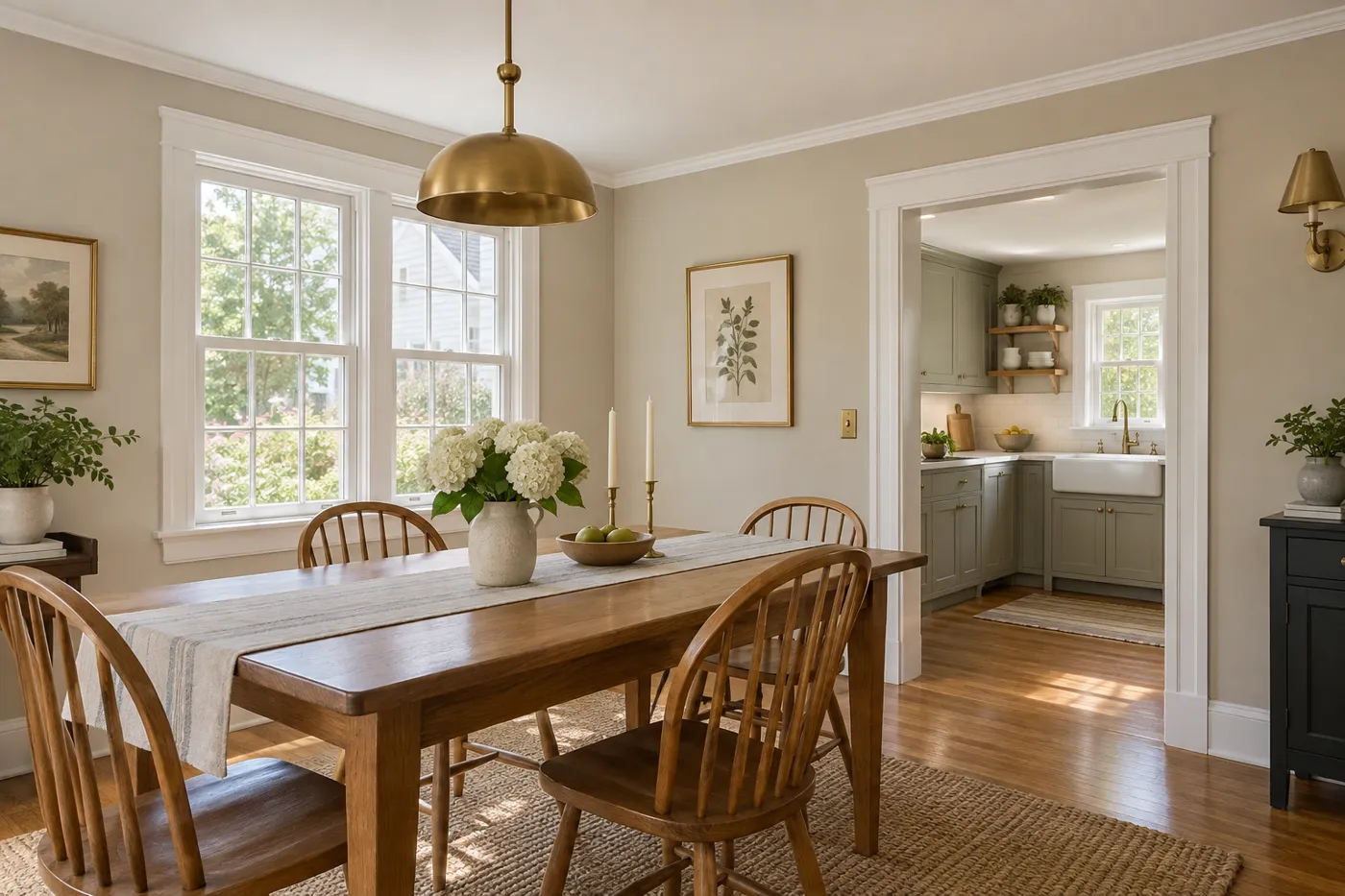 Illustrative walls, ceiling and trim painting in a Dennis, MA home